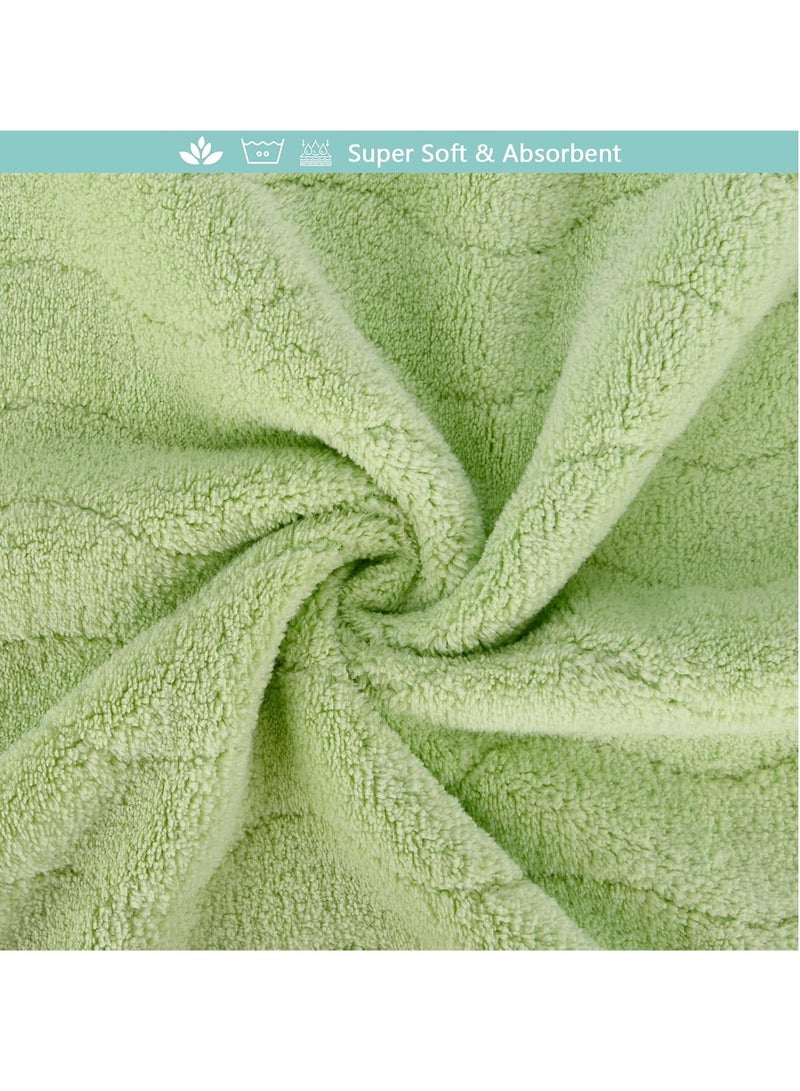 عام مناشف بغطاء للرأس للأطفال، منشفة بغطاء للرأس قابلة للحمل عضوية 100% للأولاد والبنات، منشفة بغطاء للرأس للأطفال الصغار (أخضر) - Image 4