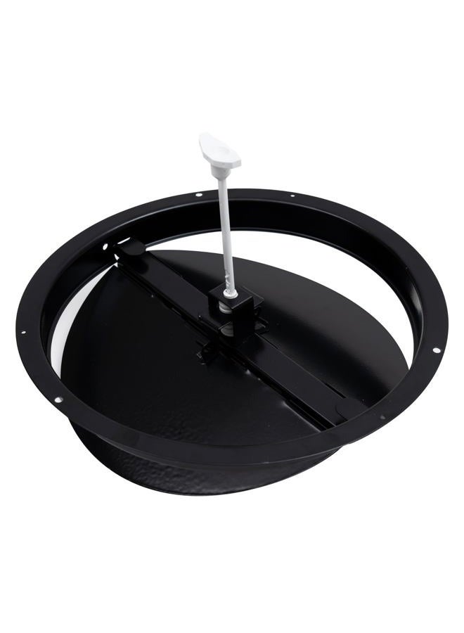 Handua 6" [Neck Size] Steel Butterfly Damper for Round Ceiling Air Supply Diffuser - Black | Outer Diameter: 7-1/2" - Image 5