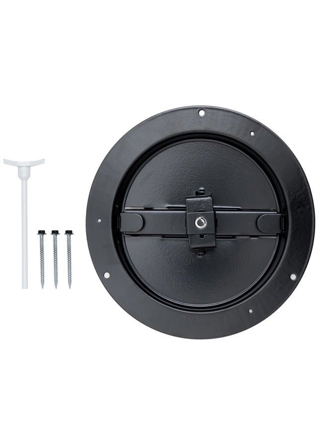 Handua 6" [Neck Size] Steel Butterfly Damper for Round Ceiling Air Supply Diffuser - Black | Outer Diameter: 7-1/2" - Image 3