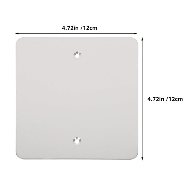 Stainless Steel 120 Type Square Electrical Outlet Wall Plate Cover 1 Pack - Image 3