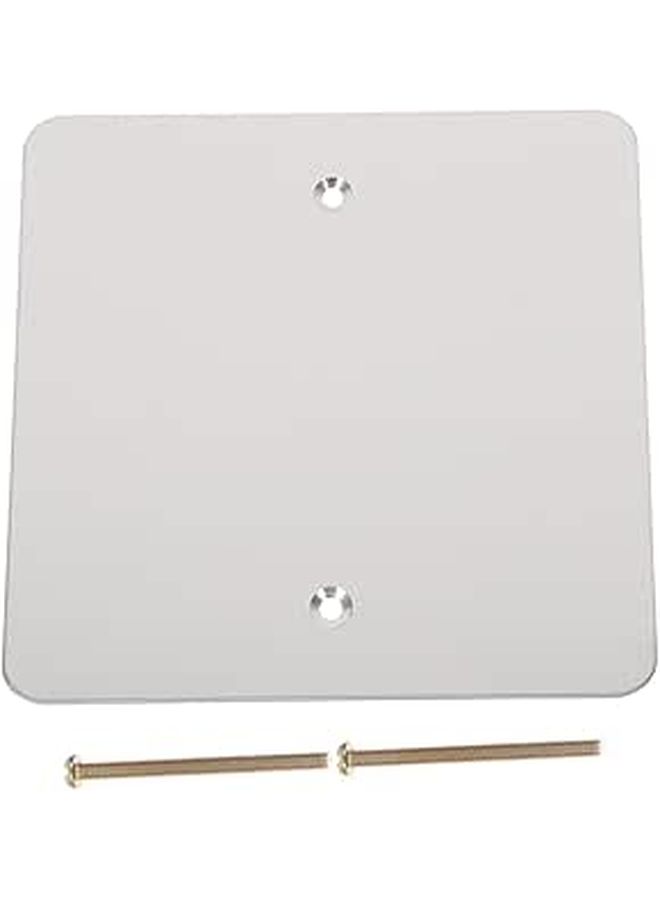 Stainless Steel 120 Type Square Electrical Outlet Wall Plate Cover 1 Pack - Image 1