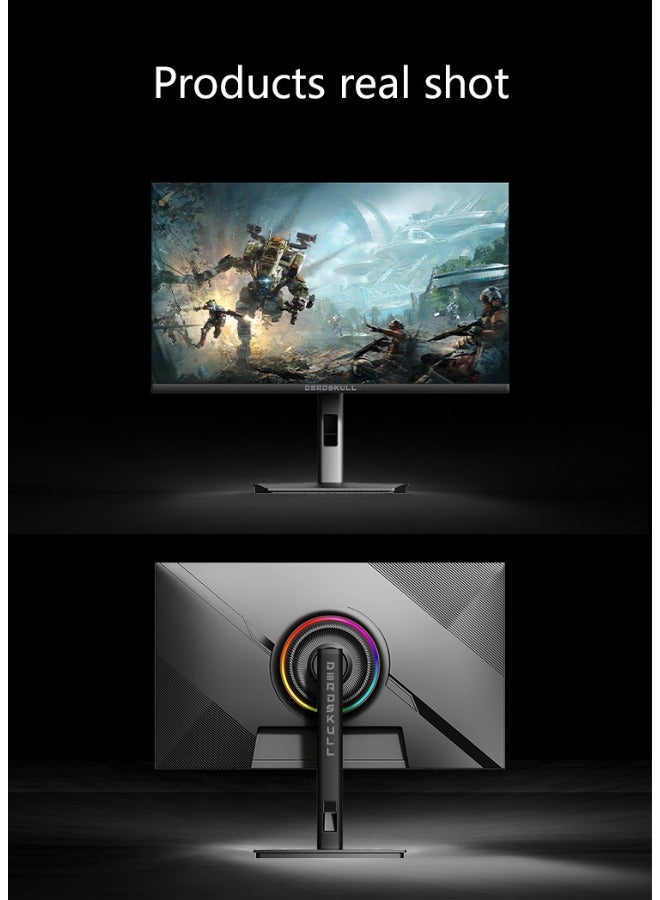 DEADSKULL 27 Inch Gaming Monitor, Pane IPS, 165Hz Refresh Rate, 1ms Response Time, AMD FreeSync (NVIDIA G-Sync Compatible) Flat screen with lifting base. - Image 3