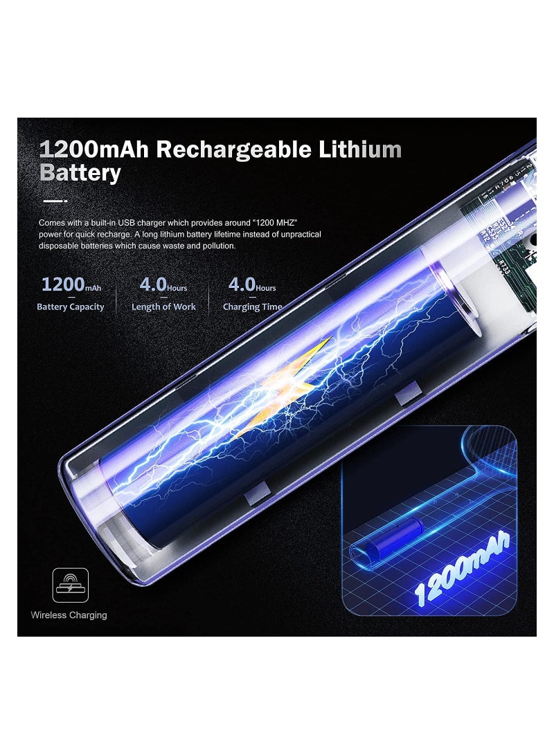 Zikra Bug Zapper, Mosquito Killer USB / Rechargeable, Electric Fly Swatter Lamp & Racket 2 in 1 for Home, Bedroom, Kitchen, Patio - Image 3