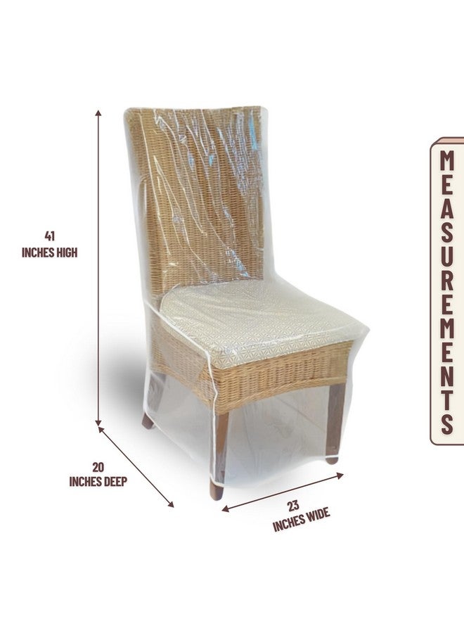 Evelots Dining Room/Kitchen Chair Cover/Protector-4 Pack- Heavy Duty Clear PVC Vinyl-No Dust/Spill/Pet Hair/Pet Claws, Easy Clean Slipcover - Image 4