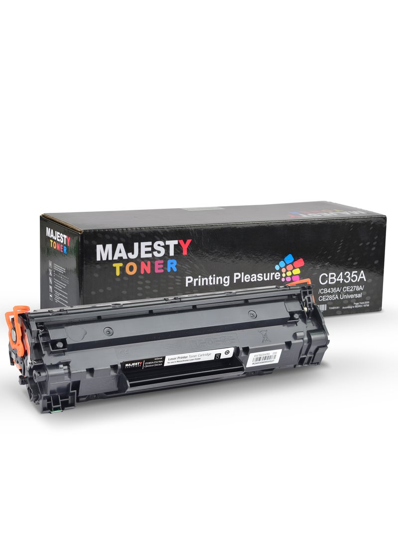 Majesty - 85A CE285A Toner Cartridge Compatible with HP Laserjet P1006 P1102 P1102W P1109w MFP M1212nf M1217nfw MF3010 Canon ImageClass LBP6000 LBP6030W MF3010 Printer (Black) - Image 1