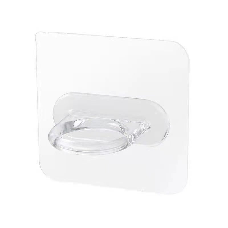 Clear Adhesive Wall Hooks for Kitchen Bath Multi-function ring hook