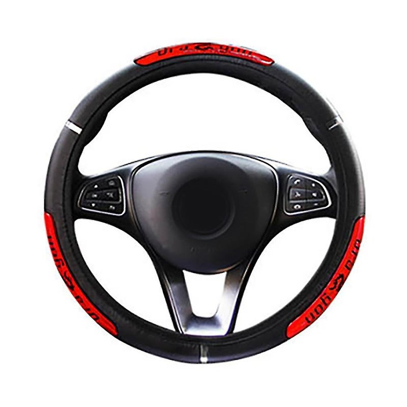 Car Steering Wheel Cover Suitable 37-38cm Auto Decoration Blue - Image 2