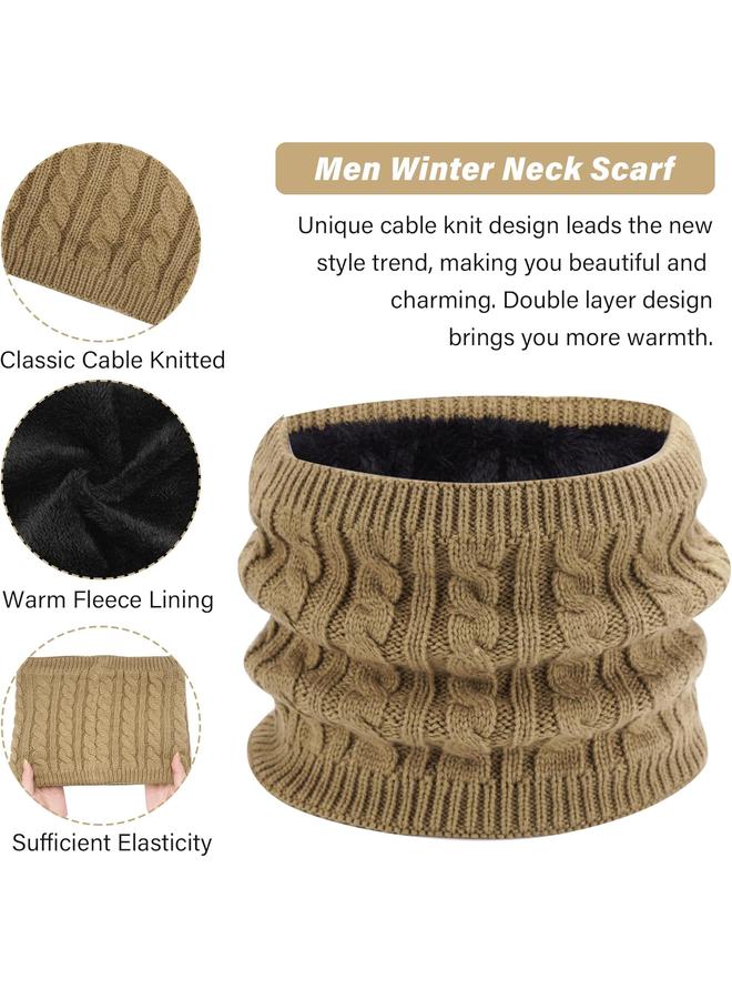 KOWVOWZ Winter Cap for Men and women, Winter Beanie Hat Scarf Touchscreen Gloves Set, 3-in-1 Mens&women Neck Scarves Glove Hat Set for Men and Women - Image 4