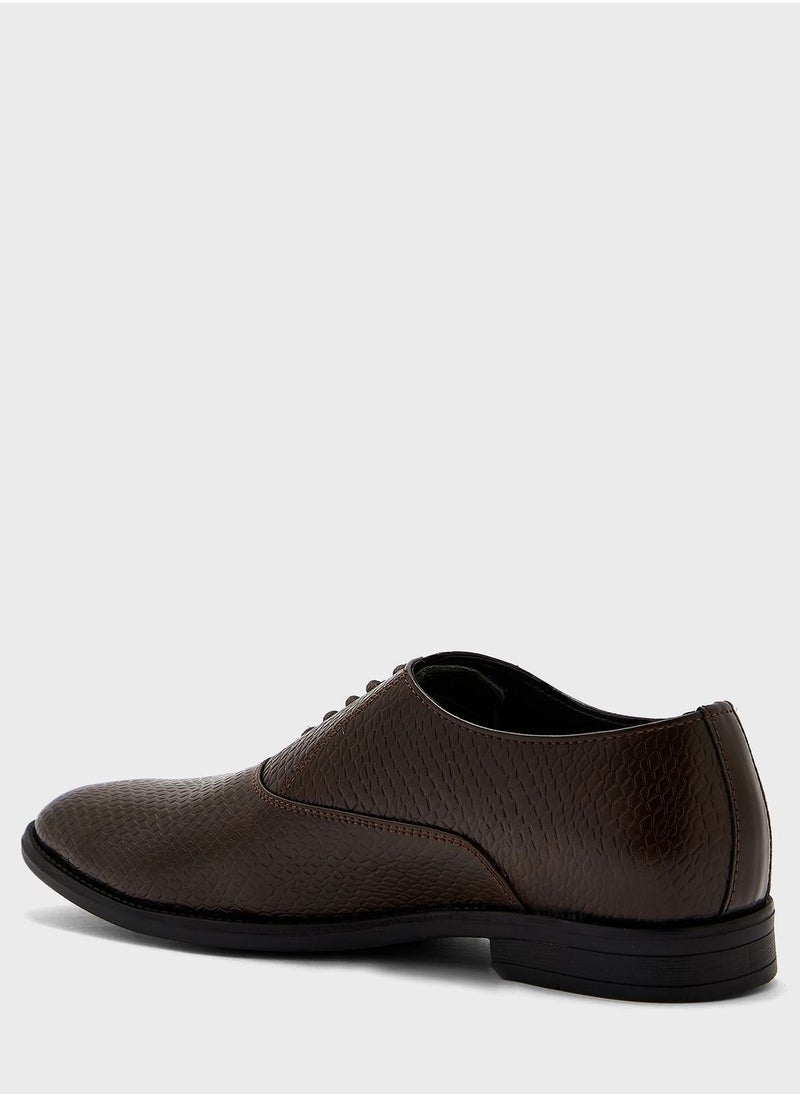 Robert Wood - Snake Print Formal Lace Ups - Image 1
