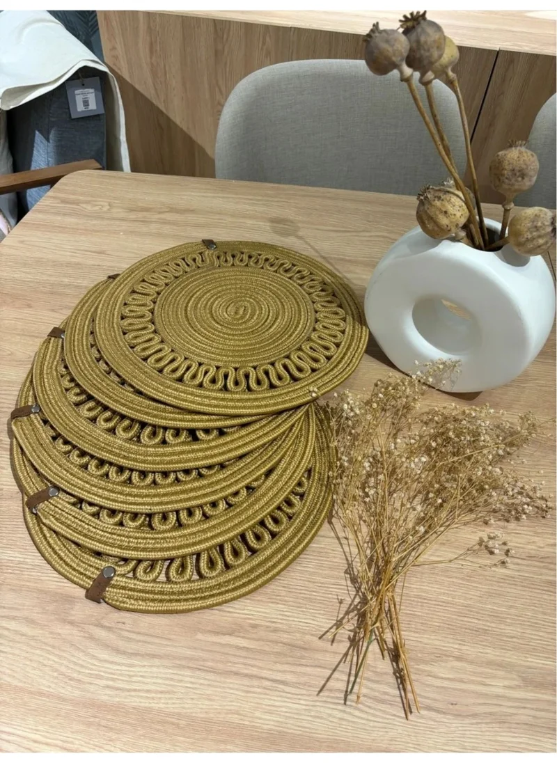BDZ Deri BDZ Leather Jute American Service Presentation Set 6 Pieces