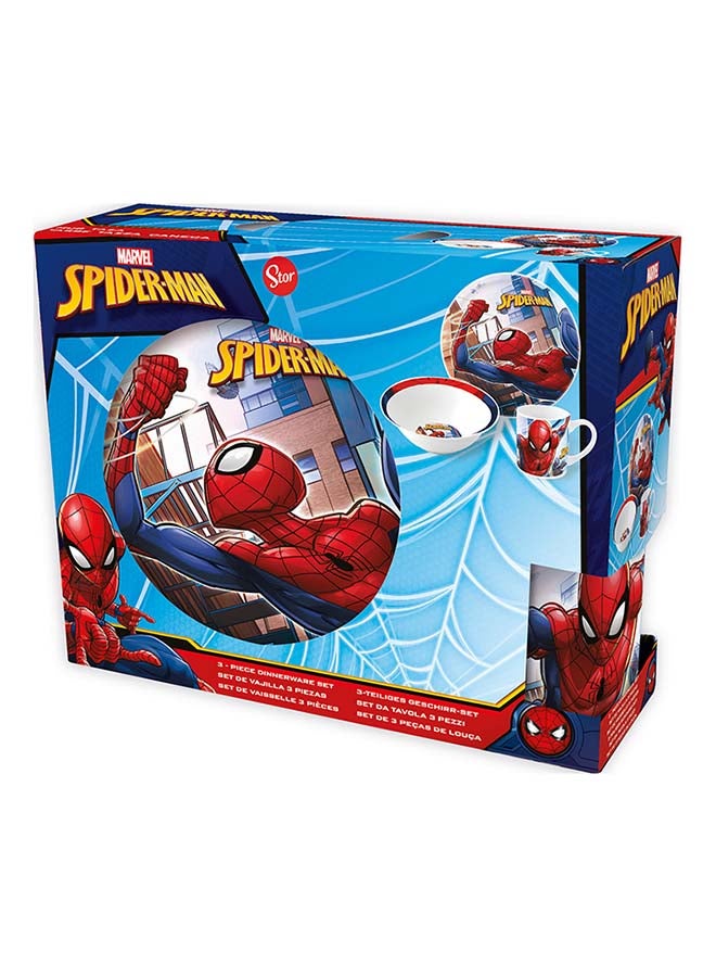 Disney طقم عشاء سيراميك 3 قطع سبايدر مان في الشوارع - Image 5