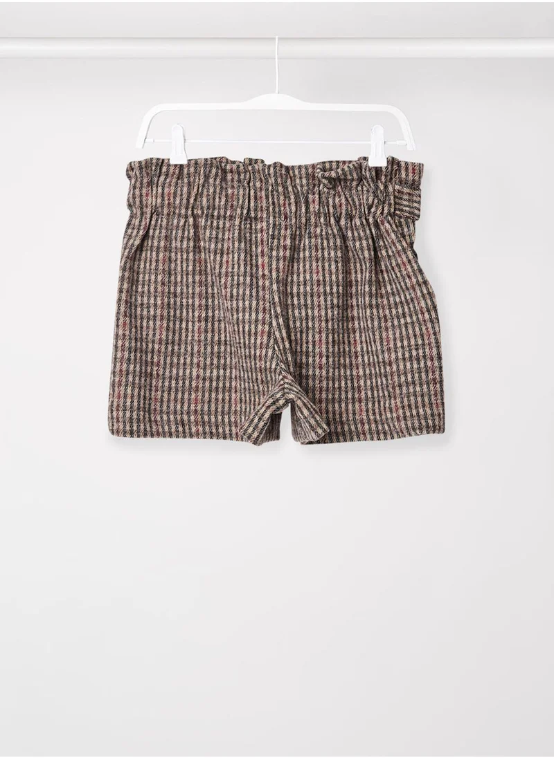 MANGO Infant Checked Shorts