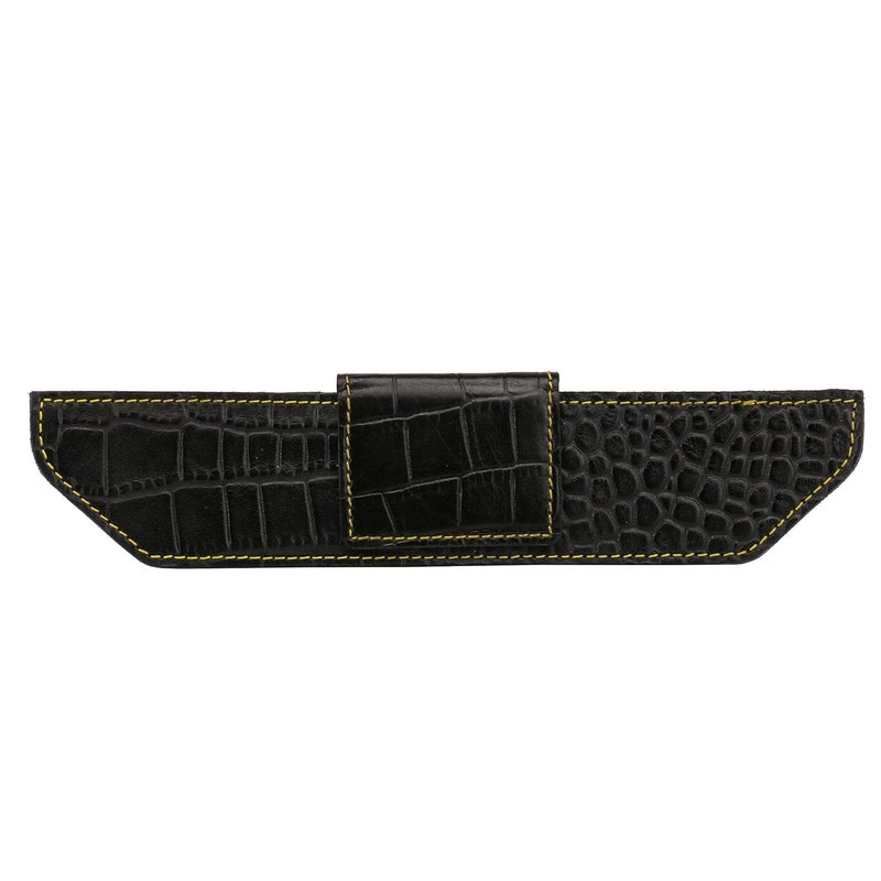 Rustic Leather Leather Wings Magnetic Paper and Note Clip (BlackYellow) - Image 1