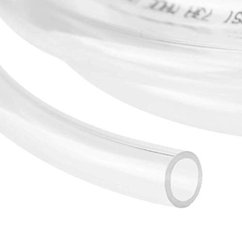 Eastrans 10ft x 1/4" ID Clear Vinyl Tubing, Flexible Hybrid PVC Tubing Hose, Lightweight Plastic Tube UV Chemical Resistant Vinyl Hose, BPA Free and Non Toxic - Image 2