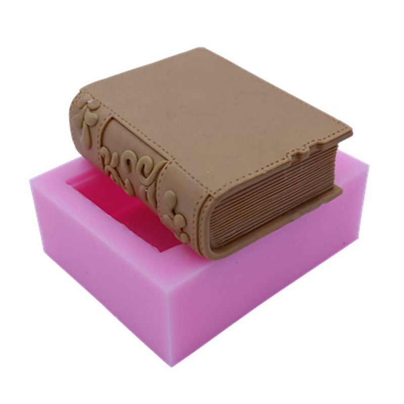 Great Mold New Book Design Silicone Soap Mold Candle Mold 3D Silicone Molds for Soap Cake Chocolate Craft Making - Image 1