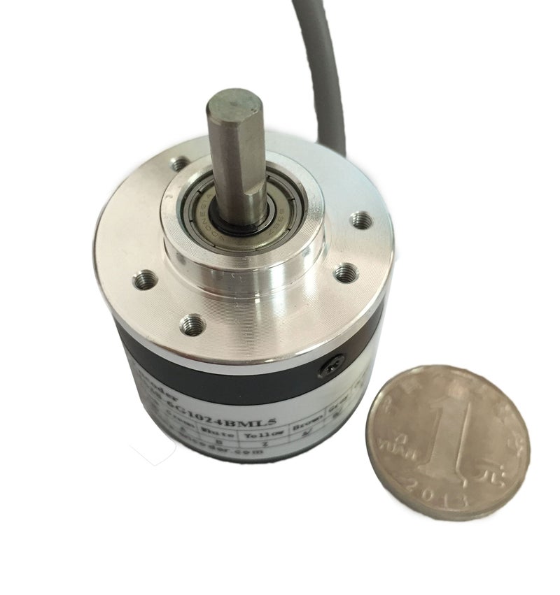 CALT 38mm Outer Diameter 6mm Solid Shaft Rotary Encoder 200PPR Line Driver Output 5V Power Supply - Image 2