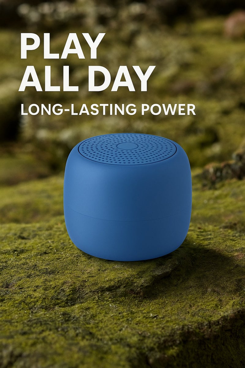ALTRONE Super Compact Mini Portable Bluetooth Speaker - 5W HD Sound with Deep Bass, 18H Long Playtime, IPX6 Waterproof Wireless Speaker Supports TF Card & Type-C Fast Charging for Travel, Home & Outdoor - Image 3