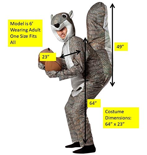 Rasta Imposta Squirrel Costume, Gray, One Size - Image 3