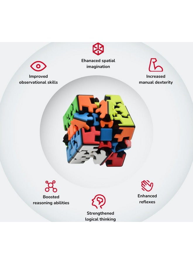 مكعب السرعة Cubelelo Drift Gear 3x3 بدون ملصقات | مكعب سحري ملتوي | لعبة للأطفال والكبار | مكعب تروس Magic Speedy Stress Buster Brainstorming Puzzle 3x3x3 (متعدد الألوان) - pzsku/Z9FB029791E50658C3D24Z/45/_/1737806156/135df8ef-5389-4e7f-ad19-2428118dd485