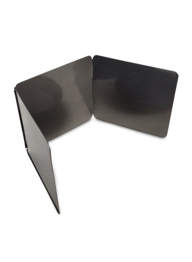 Hic Sturdy and Durable Carbon Steel 3-Sided Kitchen Splatter Guard Black - Image 2