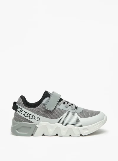 Kappa Boys' Colourblock Walking Shoes with Hook and Loop Closure