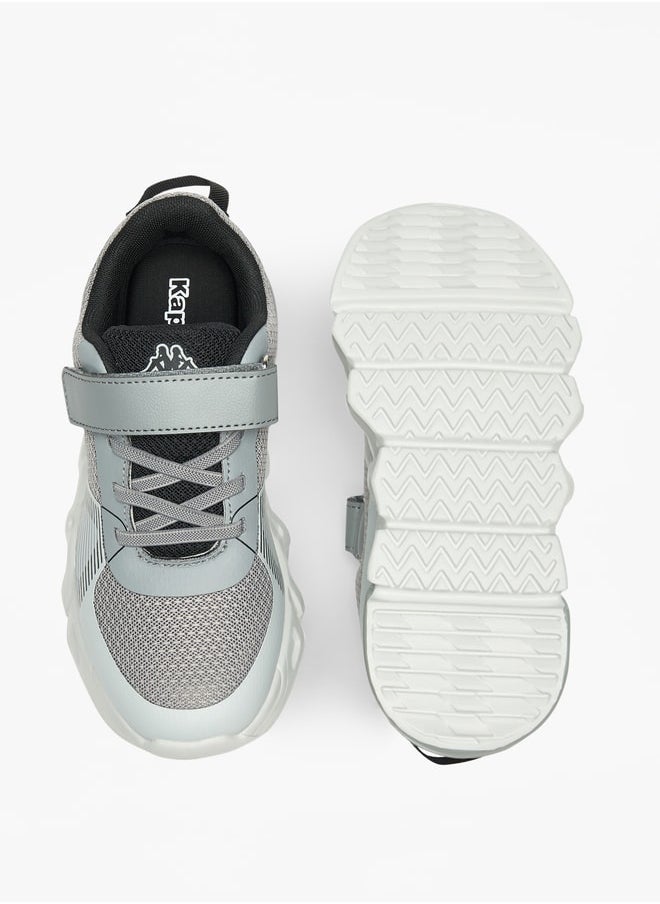 Kappa Boys' Colourblock Walking Shoes with Hook and Loop Closure  - Image 4