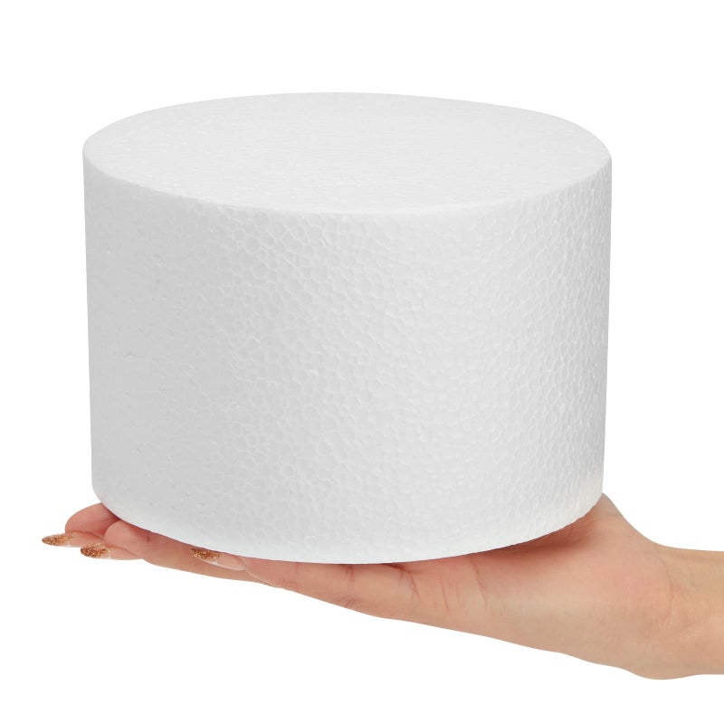 Bright Creations مجموعة برايت كرييشنز من 2 دمى كعكة مصنوعة من الفوم، 6x4 بوصة دوائر دمى للتزيين، كعكة زفاف مزيفة - Image 4