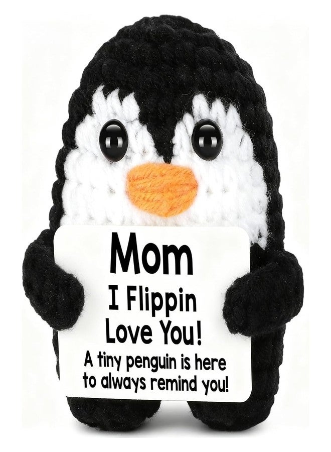 BCNJEPIN Handmade Crochet Toys, Penguin Toy, Adorable Knitted Penguin Plush for Desk Decor, Emotional Support, Soft Comforting Small Handmade Gift for Mother's Day, (6.5cm) - Image 1