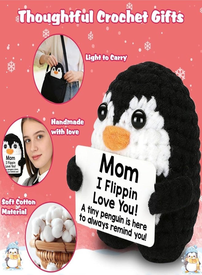BCNJEPIN Handmade Crochet Toys, Penguin Toy, Adorable Knitted Penguin Plush for Desk Decor, Emotional Support, Soft Comforting Small Handmade Gift for Mother's Day, (6.5cm) - Image 4
