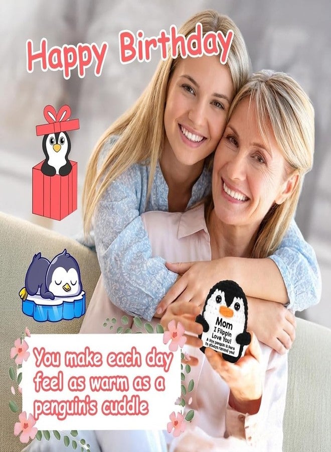 BCNJEPIN Handmade Crochet Toys, Penguin Toy, Adorable Knitted Penguin Plush for Desk Decor, Emotional Support, Soft Comforting Small Handmade Gift for Mother's Day, (6.5cm) - Image 3
