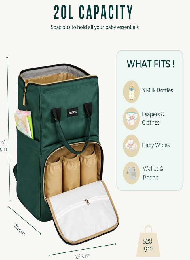 MAMMA Diaper Bag for Mothers for Travel, Baby Bag for Mother Travel, Hospital Bag for Delivery Women, Baby Diaper Bag for Mom, 12 Pockets Diaper Bags for Mothers with 9 Months Warranty - Image 3