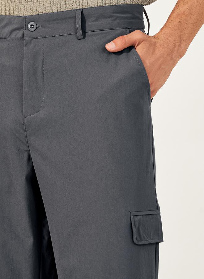 Styli Relaxed Fit Welt Flap Pocket Trousers  - Image 3