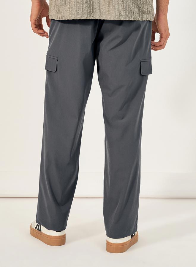 Styli Relaxed Fit Welt Flap Pocket Trousers  - Image 4