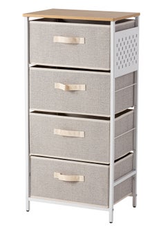 Sharpdo 4-Layer Drawer Storage Cabinet Iron Frame Fabric Multi-Layer Storage Cabinet  - Image 1