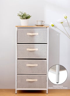 Sharpdo 4-Layer Drawer Storage Cabinet Iron Frame Fabric Multi-Layer Storage Cabinet  - Image 5