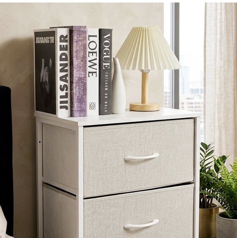 Sharpdo 4-Tier Storage Cabinet with Removable Drawers, Storage Tower Multi-Function Organizer Unit for Living Room, Study, Bedroom - Image 5