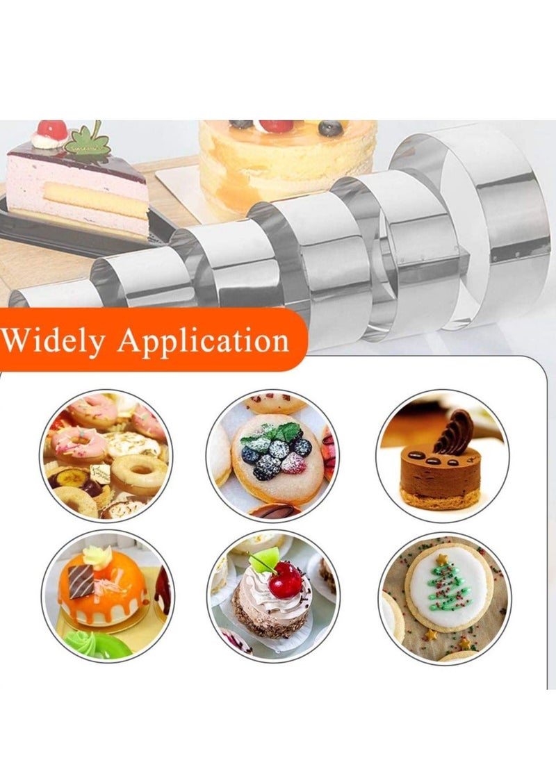 Y&D Round Cookie Biscuit Cutter Set, Pastry Cutters Round, Cutters, Ring Scone Cutter, Stainless Steel Metal Circle for Pastry, Donut, Baking, DIY Cake 11 Pcs  - Image 2