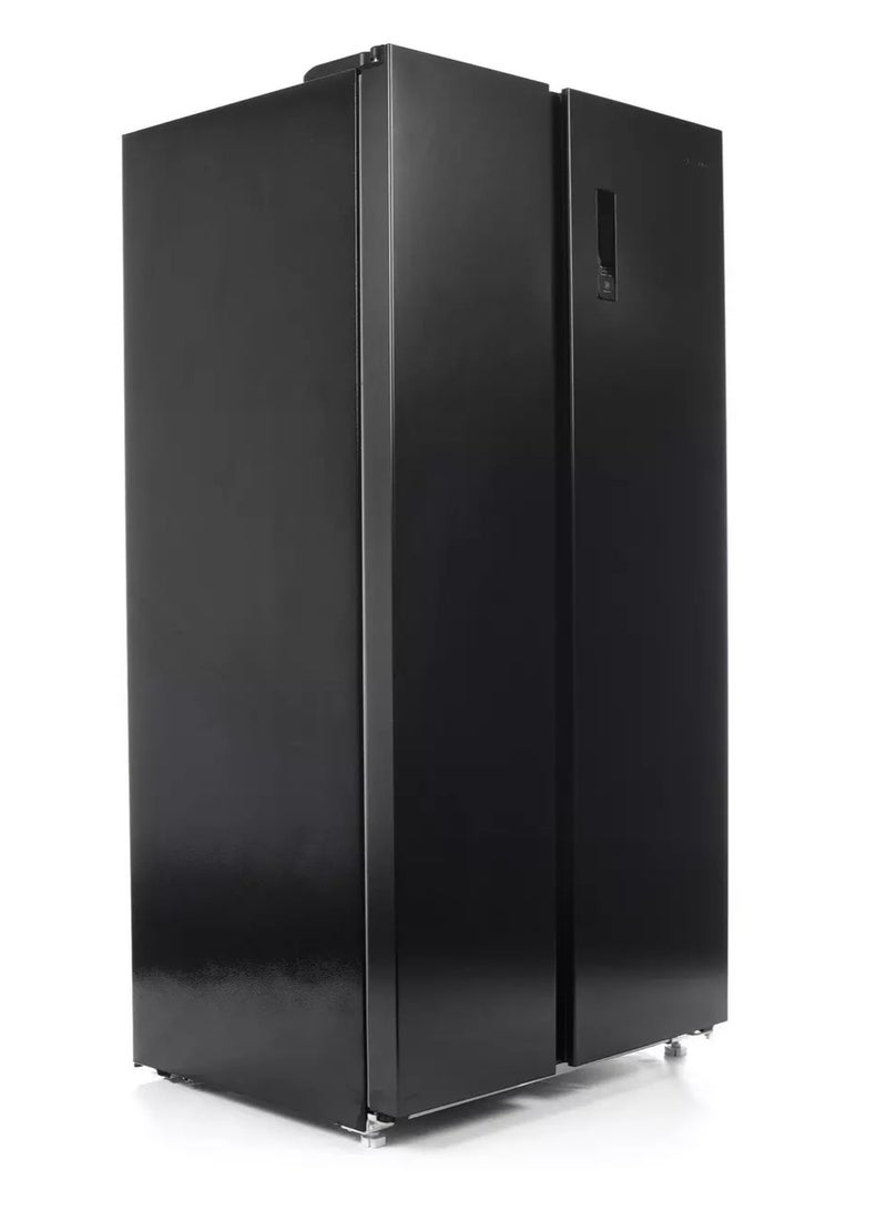 ClassPro ثلاجة جنبًا إلى جنب 14.2 قدم مكعب فريزر 7.8 قدم مكعب ضاغط عاكس أسود إنوكس - Image 4