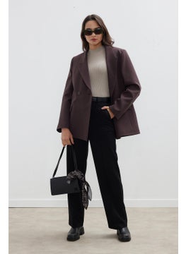 Manuka Double Breasted Classic Blazer Jacket Bitter Brown  - Image 1