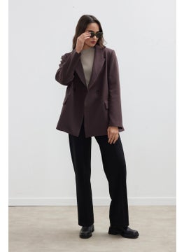 Manuka Double Breasted Classic Blazer Jacket Bitter Brown  - Image 3