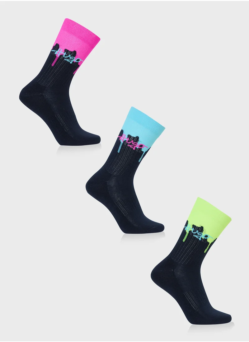 هوجو 3 Pack Crew Socks