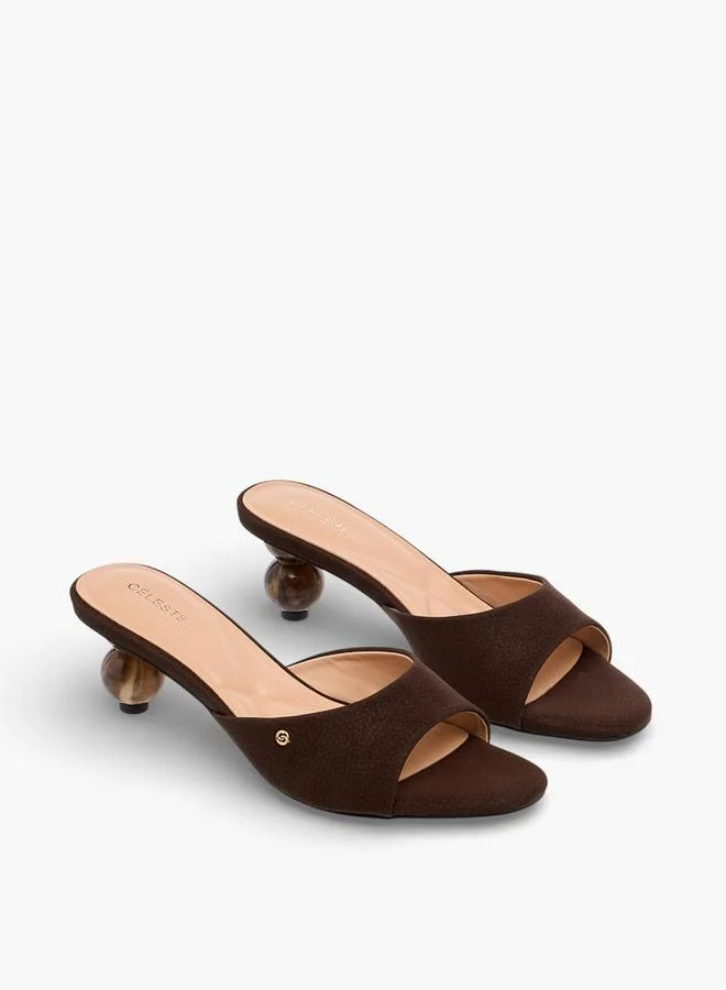 Celeste Women Stylised Spherical Heel Sandals