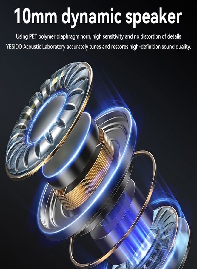 Yesido YH43 HIFI Lossless Sound Quality 10mm Dynamic Speaker Type-C Digital Interface In-ear Earphone - Image 2