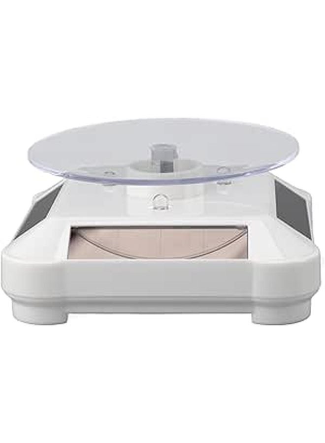 Solar Powered Rotating Display Stand with RGB Lights for Jewelry and 3D Prints - Image 1