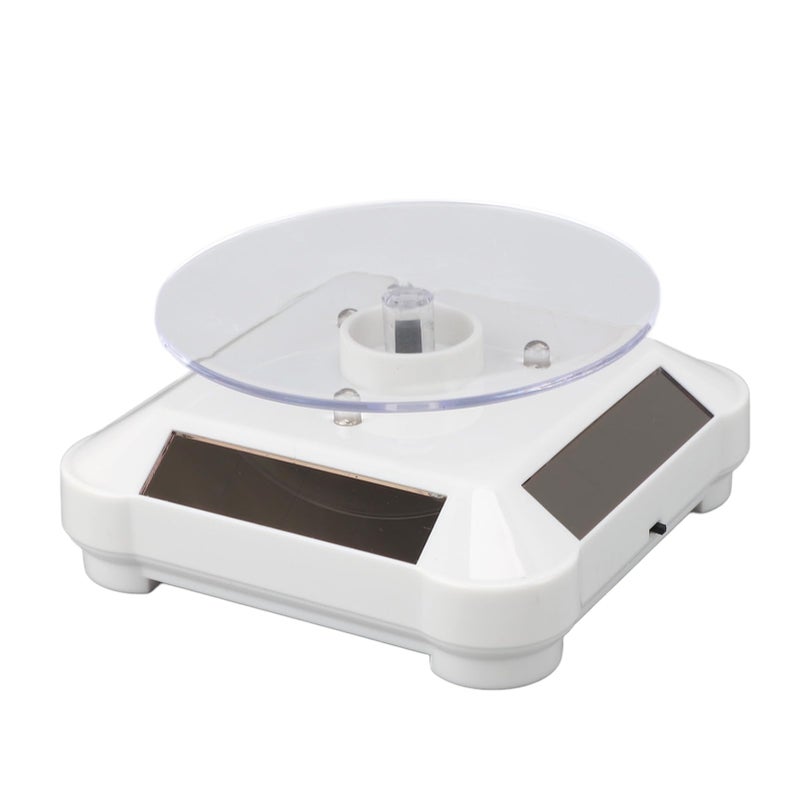 Solar Powered Rotating Display Stand with RGB Lights for Jewelry and 3D Prints - Image 5