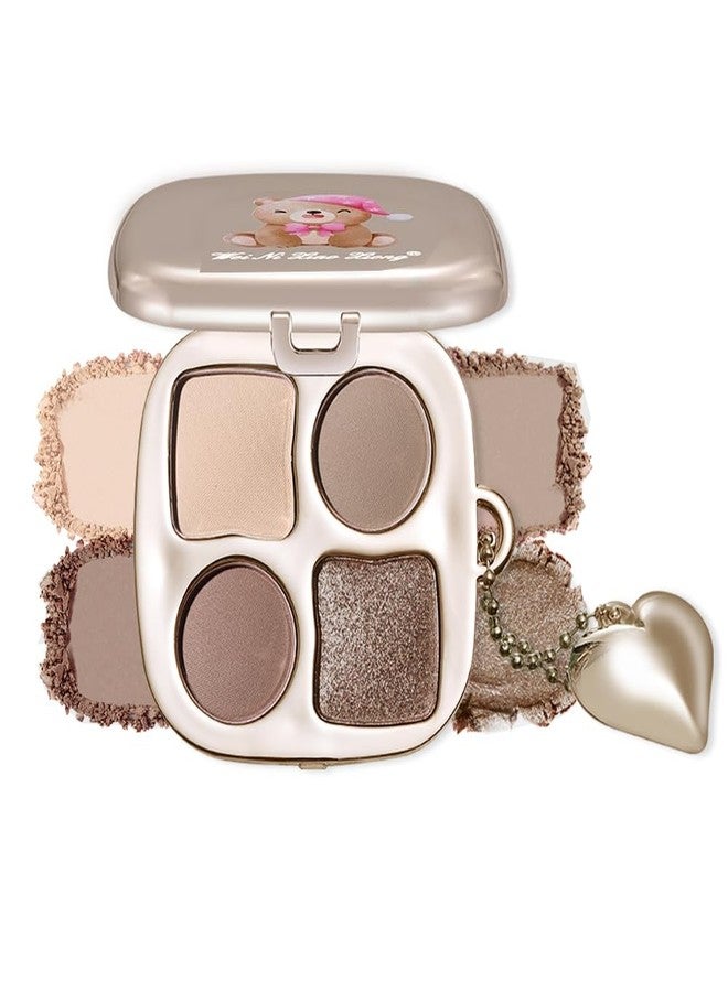 Hxssll Cool Greige Brown Eyeshadow Palette Matte & Shimmer Eye Shadow, Cream Beige Mushroom Brown Champagne Bronze Shimmer, Blendable Long Lasting Crease Resistant Natural Daily Eye Makeup, Paleta de Sombras - Image 1