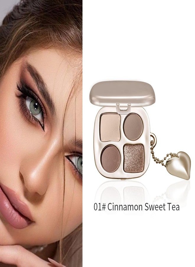 Hxssll Cool Greige Brown Eyeshadow Palette Matte & Shimmer Eye Shadow, Cream Beige Mushroom Brown Champagne Bronze Shimmer, Blendable Long Lasting Crease Resistant Natural Daily Eye Makeup, Paleta de Sombras - Image 4