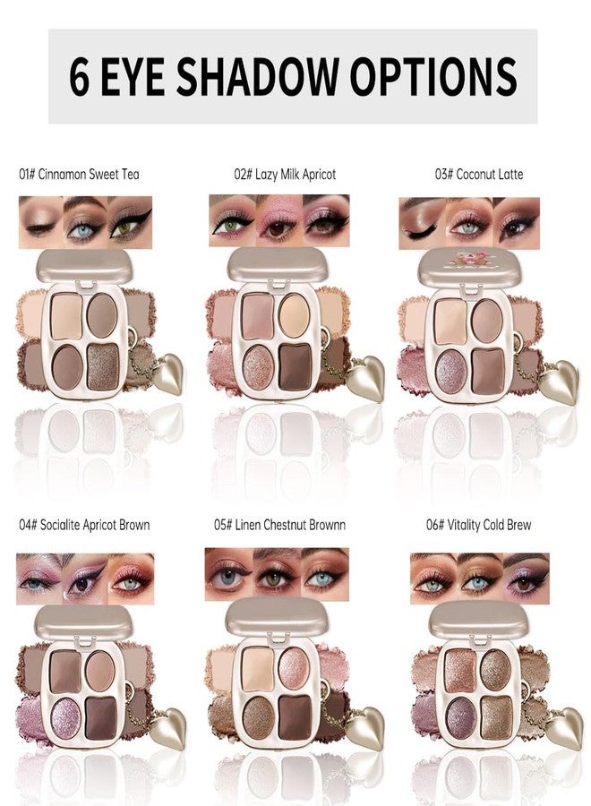 Hxssll Cool Greige Brown Eyeshadow Palette Matte & Shimmer Eye Shadow, Cream Beige Mushroom Brown Champagne Bronze Shimmer, Blendable Long Lasting Crease Resistant Natural Daily Eye Makeup, Paleta de Sombras - Image 3