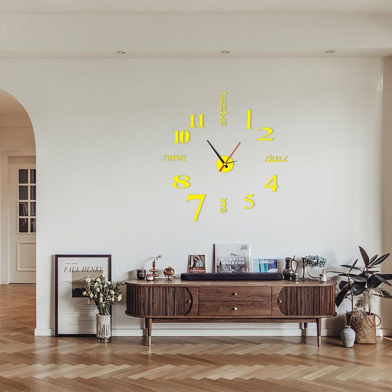 Nordic Modern Simple Digital Diy Creative Wall Clock Distinctive Acrylic Clock Wall Living Room Decorative Quartz Clock - Image 3