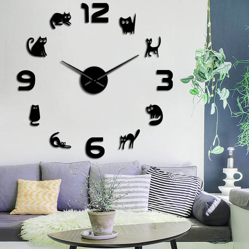Nordic Modern Simple Digital Diy Creative Wall Clock Distinctive Acrylic Clock Wall Living Room Decorative Quartz Clock - Image 1